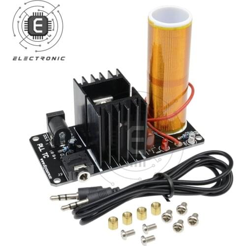 15W 15V-24V Mini Tesla Coil Module Plasma Speaker Assembled Product And Electronic Technology Magic Props DIY kit