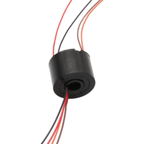 2/4/6 Channel Bore Slip Ring With Hole Dia.7mm 1.5A Electric Slipring Hollow Shaft