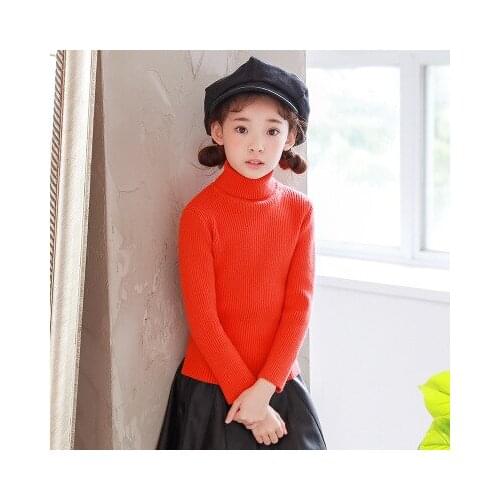 2019 Girls Sweaters Solid children clothing kids Sweaters Autumn New Knitted Baby Girls cotton Sweater Clothing Girls Pullover