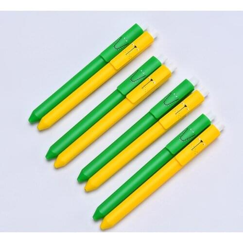 36PCS Triangle Pole Click Gel Pens Creative Stationery Plastic Ball Pen Office Supplies Kawaii School Supplies