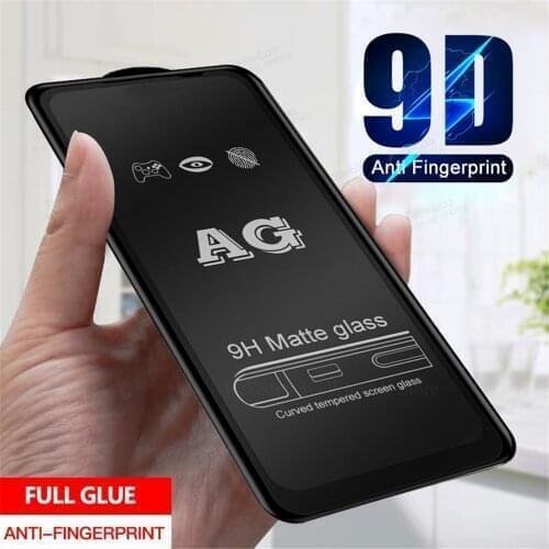 9D Full Glue Matte Protective Glass For Samsung Galaxy A52 A72 A32 5G A21S A12 A51 A71 Anti-Fingerprint Frosted Screen Protector