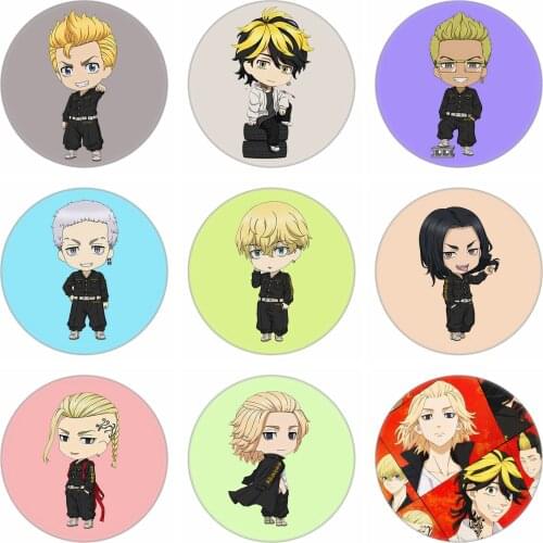 Anime Tokyo Revengers Brooch Cartoon Metal Badge Pin Cosplay Accessories Buttons Collection Gift Props Decor Model Plate
