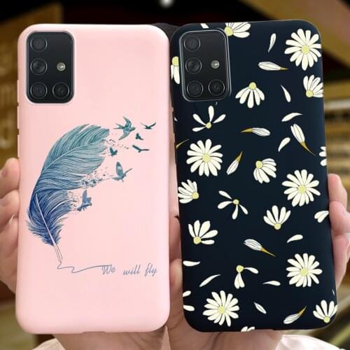 For Samsung Galaxy A51 Case Silicone Soft TPU Phone Cover For Samsung A51 A 51 SM-A515F A71 A715F Fashion Couqe Cute Bumper