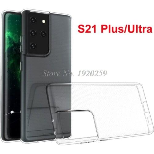 For Samsung Galaxy S21 Plus Ultra 5G Case Silicone Cover Funda TPU Protector Shell For Samsung S21 Ultra чехол Telefone Bumper