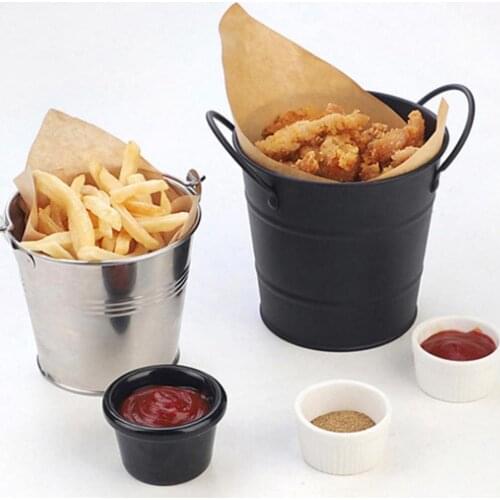 French Fries Basket Food Bucket Snack Potato Chips Barrel Container Tableware