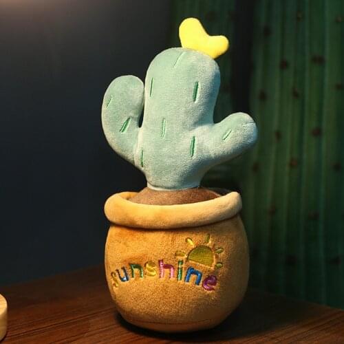 Cartoon Cactus Plush Toy Creative Potted Doll Bamboo Charcoal Bag Car Home Decoration Ornaments Bear Doll