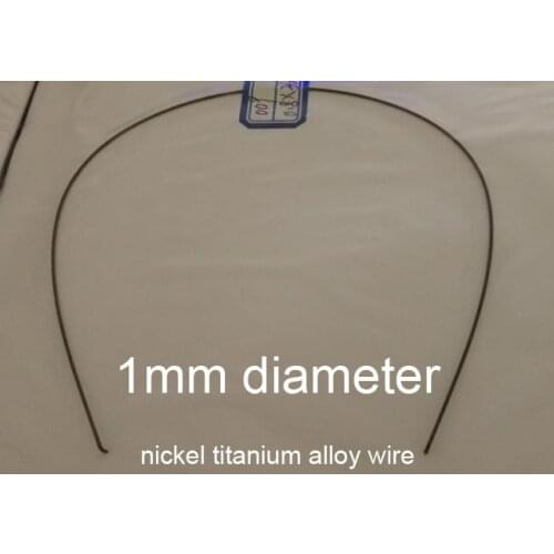 1mm diameter nitinol Memory wire Medical NiTi shape memory line chromel alloy nickel titanium alloy wire Fishing gear tip bar