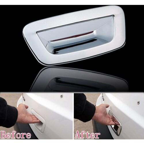 New Chrome ABS Rear Hatch Tailgate Trunk Door Handle Bowl Cover Trim Frame Decoration For Encore 2013-2015 Car Styling