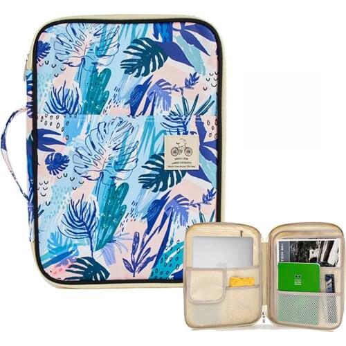 File Folder A4 Kawaii Document Cabinet Organizer for Ipad Case Product Business Padfolio Filling Products Zipper Fichario Holder