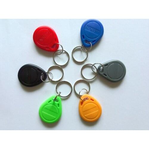 Wholesale price 1000pcs/Lot RFID Tag Proximity ID Token Tag Key Ring EM4100 TK4100 125Khz RFID Card