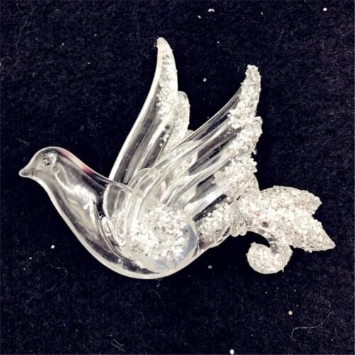 Christmas Ornaments Wedding Wedding Arrangement Ice Scenes Arranged Acrylic Stereo Dove 11cm
