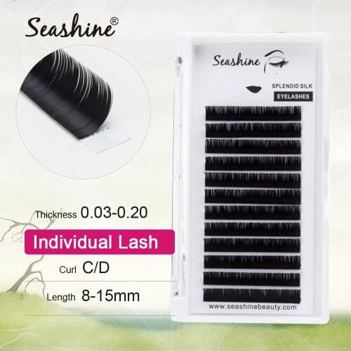 Seashine Makeup Lashes 12 Lines 9-14 Mix tray Individual Eyelash Extension Faux Mink Eye Lashes