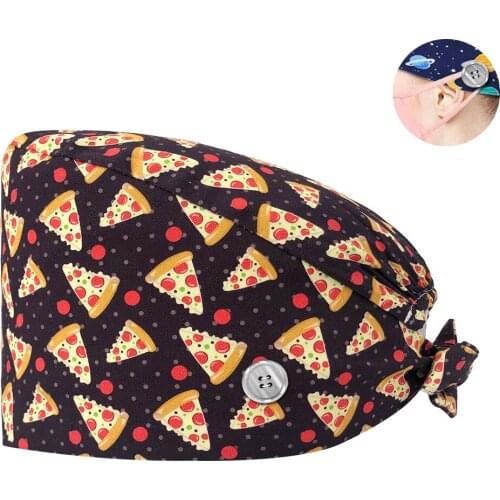 Pet Grooming Agency Work Caps Beautician Caps Lab Hat Personalized Print Medical Hat Tie Back Straps Sweatband Nurse Scrubs Caps