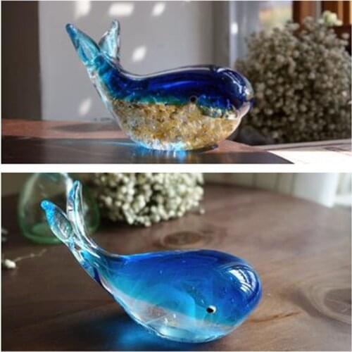 Glass Whales and Swans, Glass Artwork, Nordic Style Home Decoration Animal Crafts, Creative Wedding Gifts