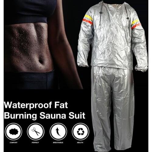Heavy Duty Fitness Weight Loss Sweat Sauna Suit Exercise Gym Anti-Rip