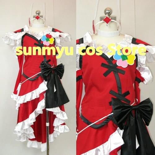 Fresh Precure! Higashi Setsuna Cure Passion Eas Cosplay Costume,Custom Size Halloween Wholesale