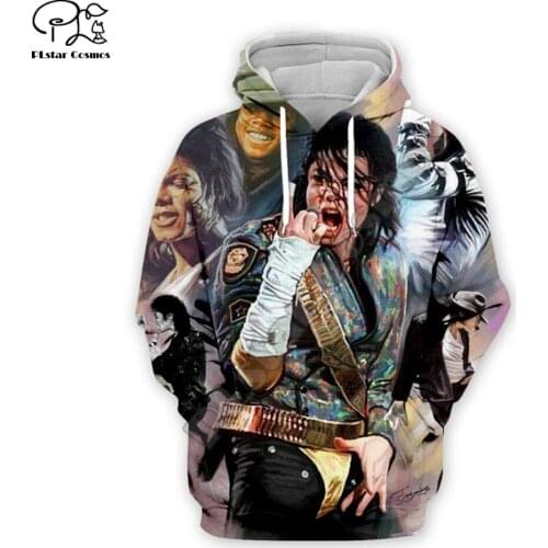 PLstar Cosmos Michael Jackson 3D Printed Hoodie/Sweatshirt/Jacket/Mens Womens hip hop apparel plus size XS-7XL