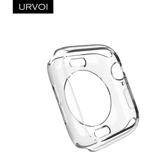 URVOI soft tpu case for apple watch series 5 4 3 2 bumper for iwatch cover watch protector slim fit Ultra-thin frame band
