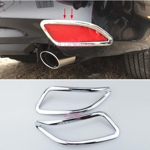Rear Fog Lamp Cover Light Trims Panel Overlay Frame 2015 2016 2017 Chrome Car Styling For Toyota Camry Accessories