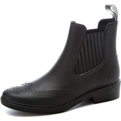 Womens Shoes Boots Rain boots waterproof non-slip short tube fashion overshoes adult water boots outdoor rubber shoes summer