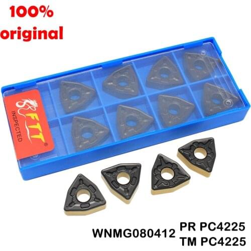 10pcs WNMG080412 PR PC4225 External Carbide Insert Cutting Lathe CNC Yools Lathe Cutter Lathe Tools Turning Tool WNMG 080412 TM