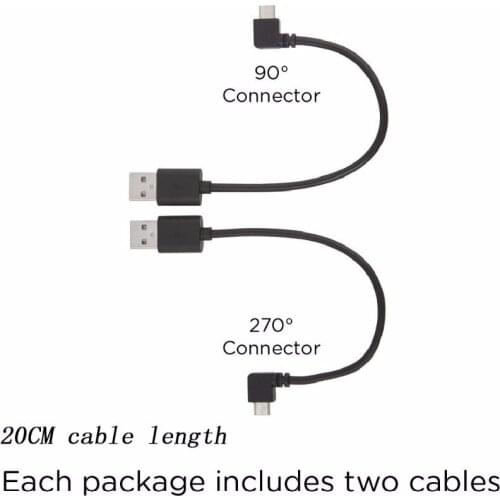 250bags X FreeShipping Wholesales Micro USB TVPower charger Cable 20CM for Chromecast