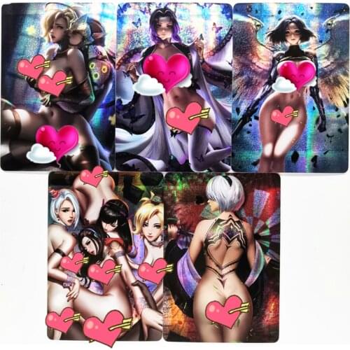 5pcs/set Kochou Shinobu Demon Slayer Kimetsu No Yaiba Sexy Naked Girl ACG Toys Hobbies Collectibles Game Collection Anime Cards