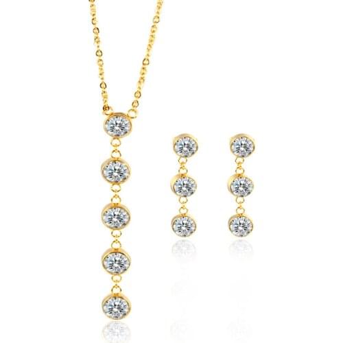 Cardy Koala Fashion Crystal Jewelry 316L Stainless Steel Pendants Necklaces For Women