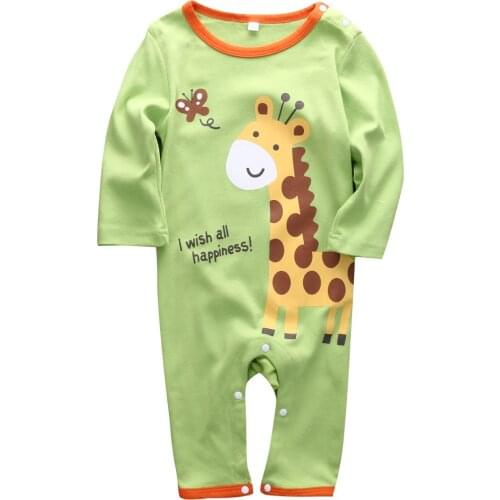 Autumn Baby Boy Girl Rompers Infant Animal Cotton Sleeve Jumpsuit Romper Costumes Kids Boy Girl Romper For 0-18M
