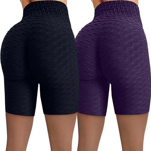 2pc Sexy Yoga Short Women High Waist Seamless Shorts Tight-fitting Skinny Buttocks Lifting Fitness Sports Yoga Shorts Leggings
