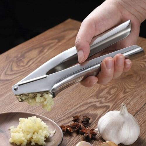 Kitchen supplies stainless steel garlic press home manual kitchen ginger garlic masher garlic grinder