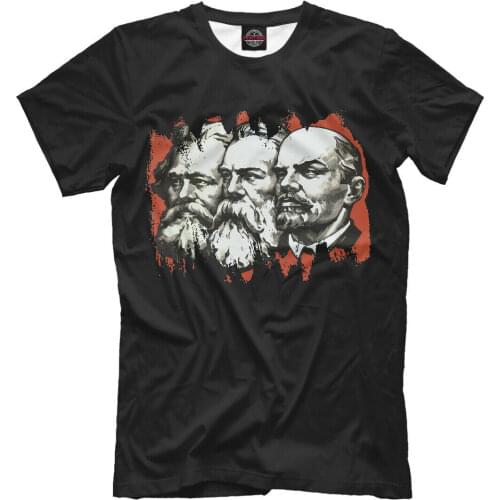 Lenin Marx Engels NEW t-shirt USSR Soviet Union Retro Russia Moscow mens clothing Short Casual O-Neck new arrival 2021