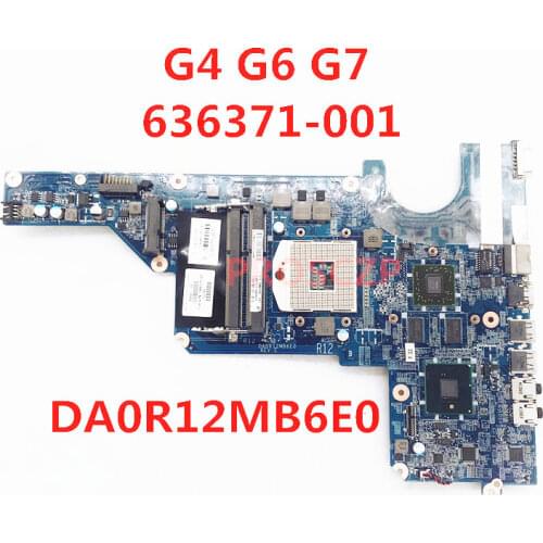 For HP G4 G6 G7 G7T-100 G4T-1000 Laptop motherboard 636371-001 636371-501 636371-601 DA0R12MB6E0 HM55 100% full Tested