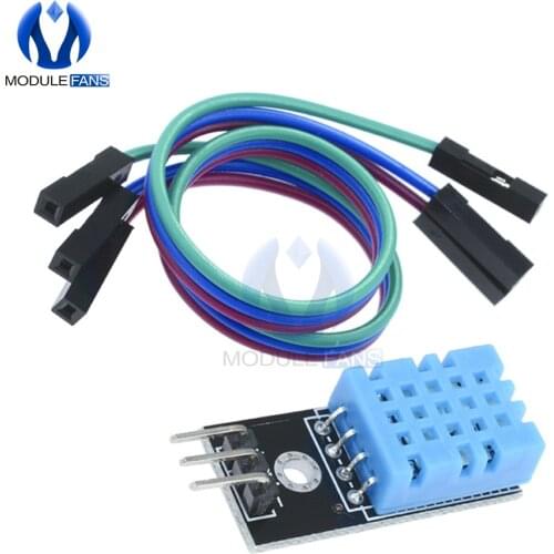 DHT11 Temperature Humidity Relative Sensor Module For Arduino Digital Output 5V Doupont Cable