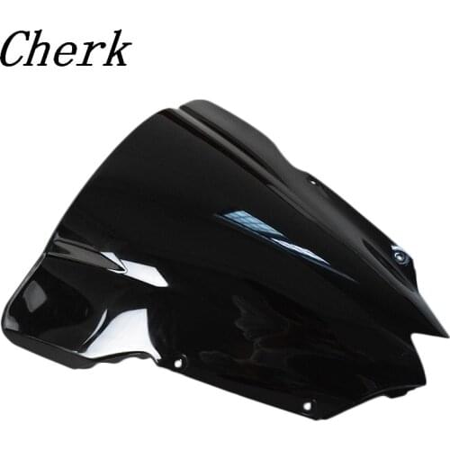 Motorcycle Black ABS Double Bubble Windshield WindScreen Fairing For Yamaha YZF R6 600 2008-2015 08 09 10 11 12 13 14 15