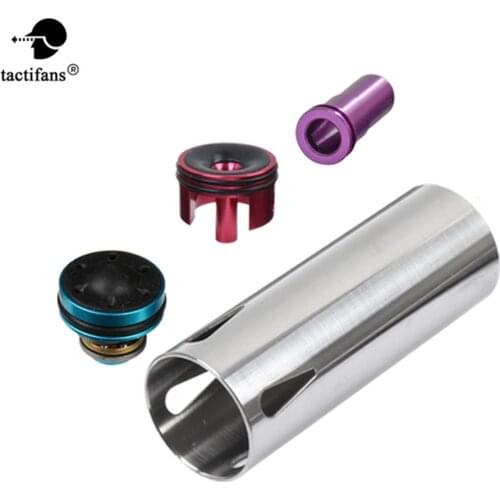 TACTIFANS Porte Cylinder Tune Up Kit Piston Head Nozzle Cylinder Head Inner For AK Series Airsoft AEG Barrel 363-460mm Paintball