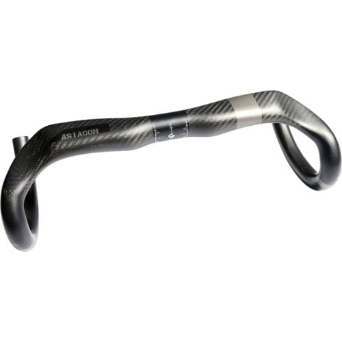 New compact type ASIACOM racing Road bike matt 3K full carbon fibre bicycle handlebar carbon bent bar 31.8*380-440mm Free Ship
