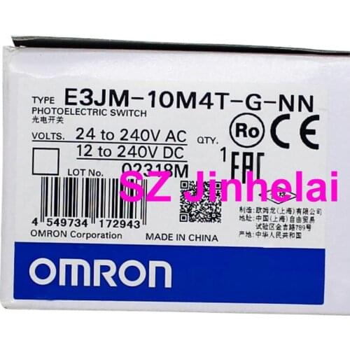 OMRON E3JM-10M4T-G-NN Authentic original Photoelectric switch 24-240VAC/DC (substitution E3JM-10M4T-G-N)