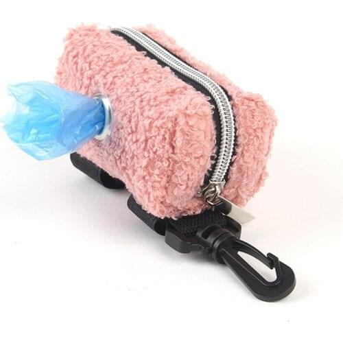 Velcro Portable Dog Poop Biodegradable Bag Dispenser Pouch Pet Puppy Cat Pick Up Poop Bag Holder Pets Supplies Garbage Bags