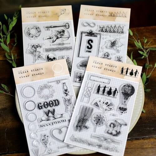 Retro Clear Stamp/Seal for DIY scrapbooking/photo album Decorative clear stamp sheets A1842