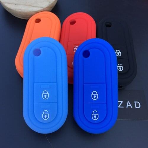 ZAD Rubber key case shell holder protect silicone car key cover for MG 3 SW 2011 2012 2013 2014 2015 2button fold refit key