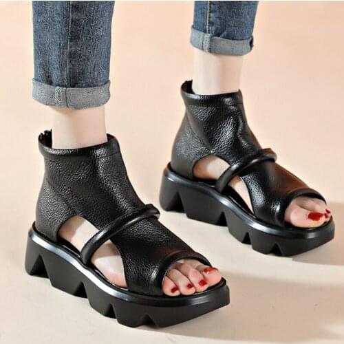 Women Sandals New Summer Shoes Woman Flat Heels Peep Toe Sandals Chaussure Femme Outdoor Casual Gladiator Platform Walking Shoes
