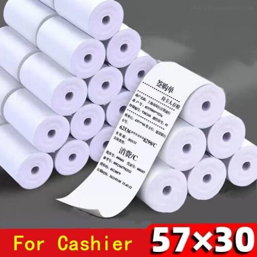 20 Rolls 57*30mm Thermal Printing Paper 6.5 Meters Thermal Paper for Cash Registers POS Printer Accessories