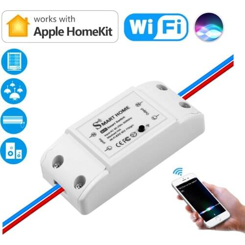 Homekit WIFI Smart Relay Switch App Breaker Work with Apple Home Siri Voice For Smart Home Wireless Remote Control light Switch