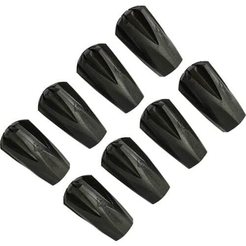 PIOMEER Thicken Hiking Trekking Pole Poles Replacement Rubber Tip Tips Protectors Walking Stick Head Protect Accessory 8PCS/SET