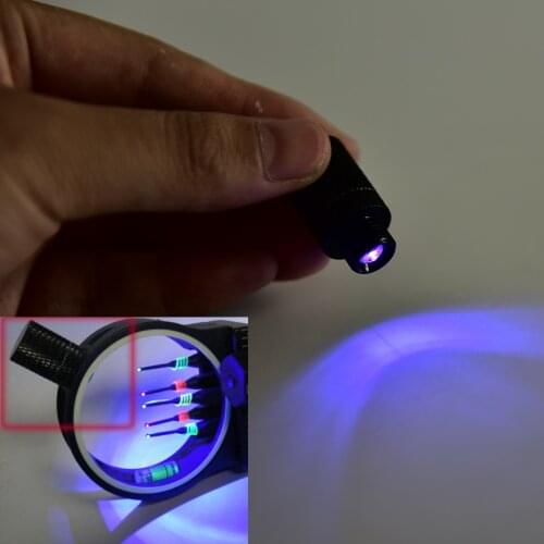 Archery Fiber Optic Thread Led Sight Light 3/8-32 Universal For Compound Bow