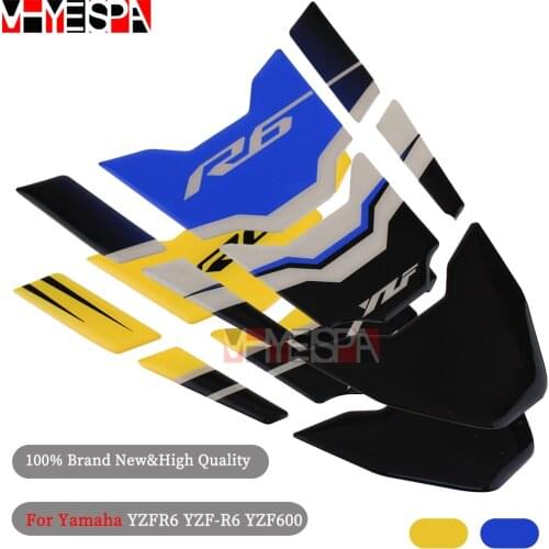 Motorcycle Tank Pad Protector Decal Stickers For Yamaha YZFR6 YZF-R6 YZF600 Tank Pad Decorative Protector