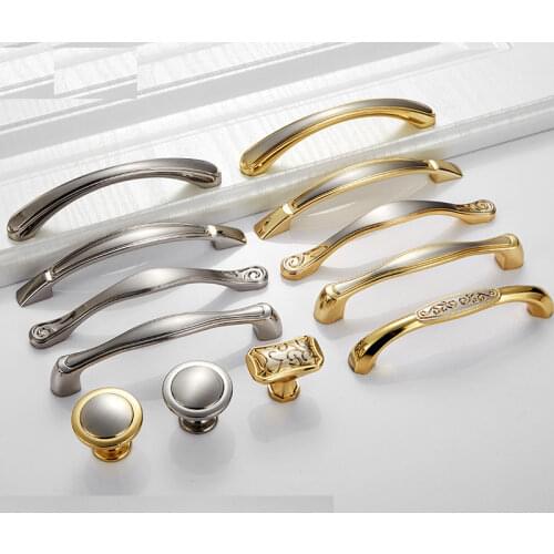 "Mirror Nordic Style Cupboard Kitchen Pull Zinc Alloy Furniture Wardrobe Knob Cabinet Drawer Handle Bathroom Hardware"