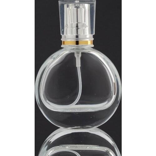 1pcs/set Portable Travel Bottle Empty Transparent Glass Perfume Bottle Atomizer Bottle For Bottle Pump Diamond Perfume Cover