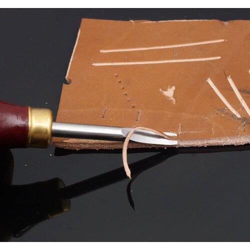 1x Leather Keen Edge Beveler Edge Skiving/Polishing Tool Belt Makers Leather Craft DIY Tools 0.8/1/1.2/1.5mm